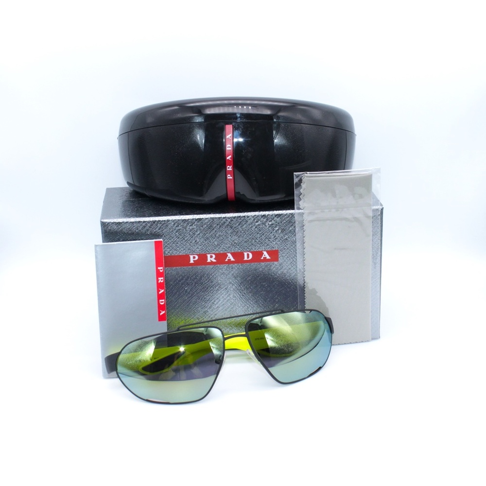Prada 0PS 56US 4514J2 66 Black Rubber w Violet Gre